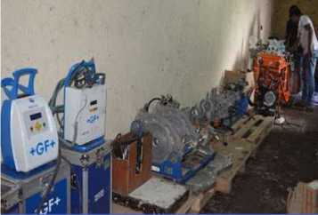 Plastic welding fabrication work